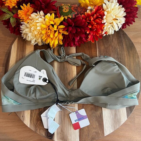 prAna Sunset Scene Swim Bikini Top XTRA-LARGE XL in Mirage UPF 50+ - Picture 6 of 7